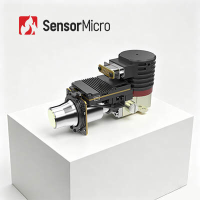 Chłodzony moduł kamery optycznej do obrazowania gazu w podczerwieni długofalowej (LWIR) o rozdzielczości 320×256 i rozmiarze piksela 30μm do wykrywania wycieków gazu